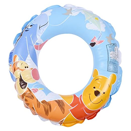 Intex Winnie the Pooh - Flotador hinchable para niños de 3 a 6 años, diámetro flotador: 51 cm