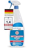Patronus Bettwanzen-Spray zur effektiven Bettwanzen-Abwehr 1000 ml - Sofortschutz-Mittel gegen Bettwanzen - mit dezentem Eukalyptus/-Zitrusduft - hochwirksam & laborgeprüft