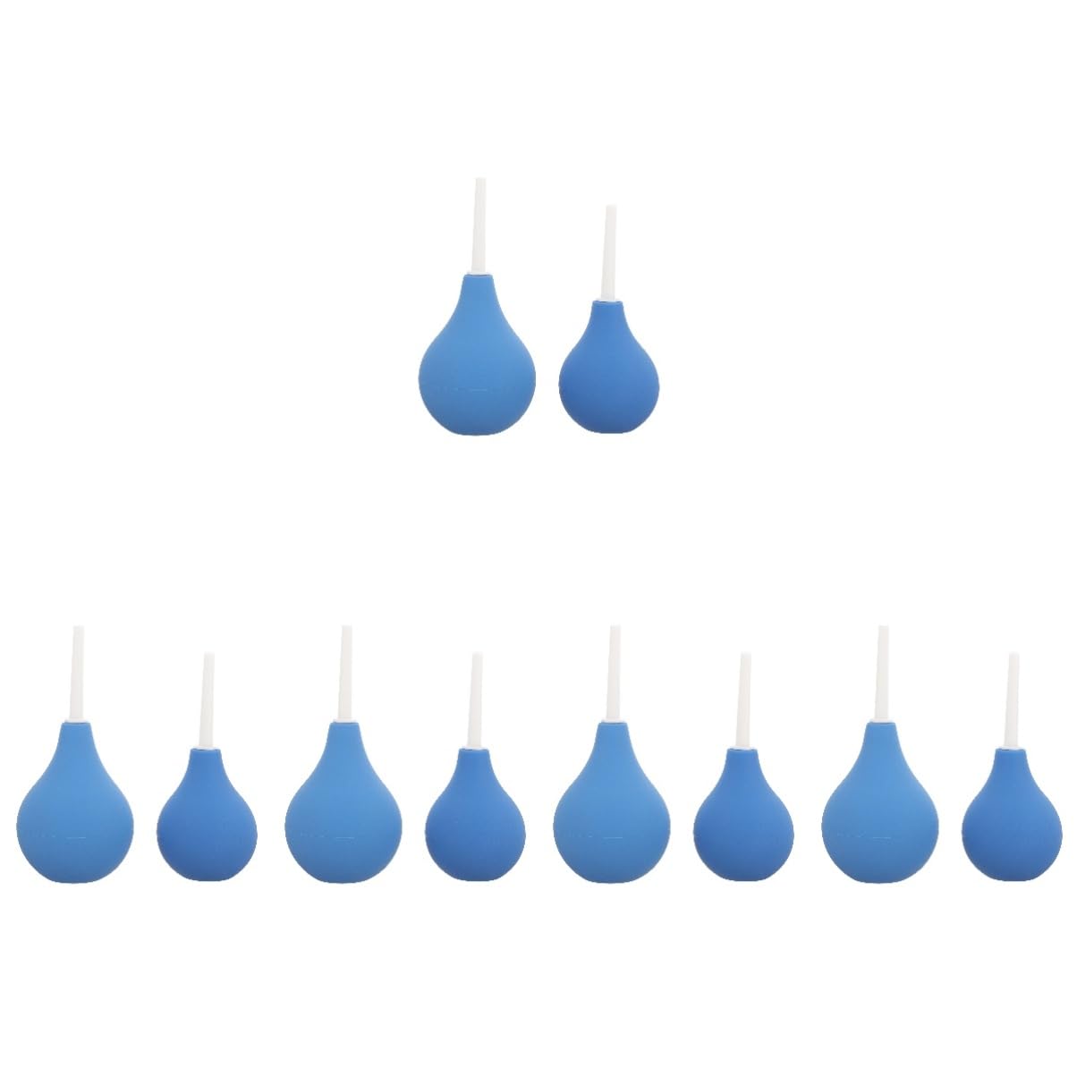 5 Series Limpiador De Oídos Bulbo Del Oído Ear Cleaner Tool Para El Cuidado De Los Oídos Perilla Para Apretar La Oreja Gel De Sílice Azul 2 Piezas X 5