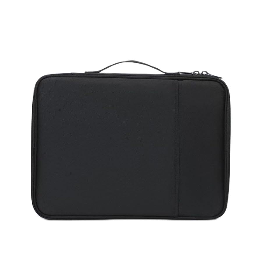 Bolsa para Tablet à Prova d'Água - Acolchoada Anti-Choque, Multi-Camadas, Case de Armazenamento Compatível com iPad 11/13 Polegadas para Viagens, Trabalho e Estudo (Preto 13 polegadas)