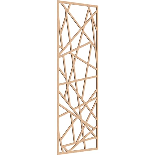 Image of Conway Decorative Pierced Fretwork Wood Wall Panels, 31 3 /8 inchW x 79 3 /8 inchH x 1 /4 inchT, Hickory