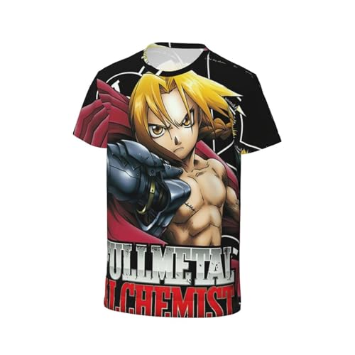 Girls/Boys T-Shirt Funny Short Sleeve Tshirts for Full Metal Alchemistes Top3