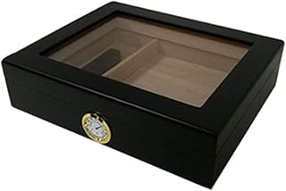 Cigar Humidors, Cedar Travel Cigar Humidor Storage Boxes with Humidifier Hygrometer Humidor Cigar Accessory Box Cases Humidors Fit Wooden