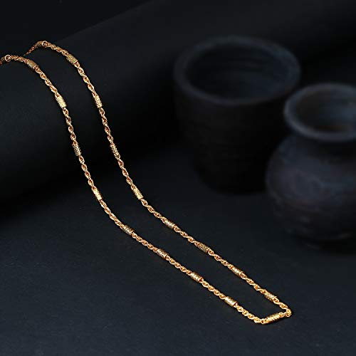 Elegant Plated Wedding Jewellery Rope Chain