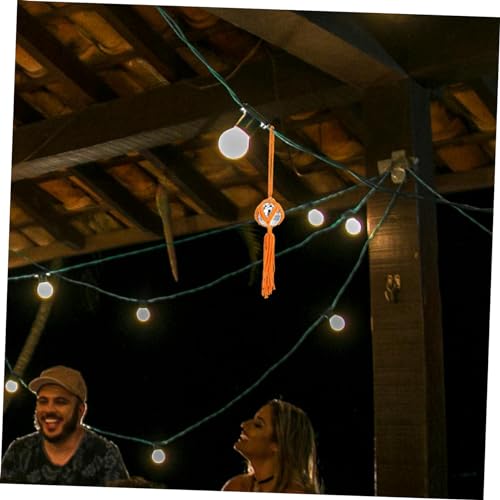 Bola espejada colgante reflectante para decoración de fiestas, eventos retro de música y baile, uso en interiores y exteriores (naranja) miniatura 5