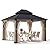 COSIEST 10x12FT Cedar Wood Gazebo, Outdoor Hardtop Gazebo with 2-Tier Galvanized Steel Roof, Netting & Curtains, Wooden Gazebo Pavilion for Patio Backyard Deck Lawn