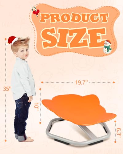 FAHKNS Spinning Chair for Autistic Kids?Spinning Chair, Sensory Chair for Kids, Autism ADHD Chairs, Metal Base Non-Slip Indoor and Outdoor Activity Toys