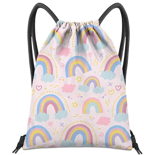 BHAHB Turnbeutel mit Kordelzug, für Fitness, Strand, Schwimmen &...