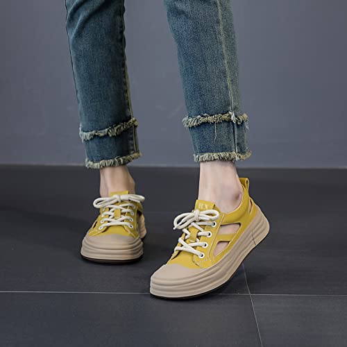 Sandals for Women Genuine Leather Skeleton Sneakers Casual Hiking Athletic Sandals Dressy Chunky Sandals For Summer3