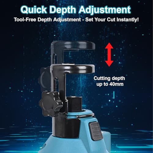 Cordless Drywall Cutter, 32000RPM Brushless Plasterboard Cutter & Cut-Out Tool for Drywall, Wood, Compatible with Makita 18V Battery (Battery Not Included) 5 Cordless Drywall Cutter, 32000RPM Brushless Plasterboard Cutter & Cut-Out Tool for Drywall, Wood, Compatible with Makita 18V Battery (Battery Not Included) - Image 5