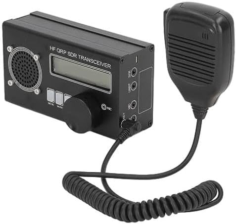 Transceptor de onda corta SDR y QRP altamente versátil - Modos USBLSBCWAMFMDSP Receptor de aleación de aluminio para entusiastas de la radio