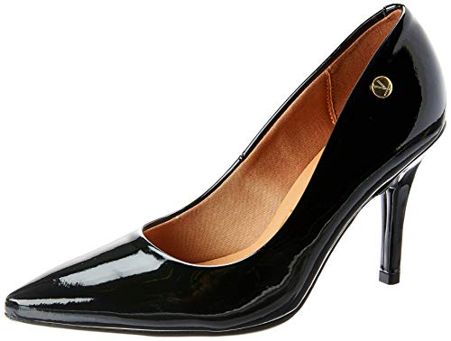 Scarpin Salto Alto Verniz, Vizzano, Feminino, Preto, 36