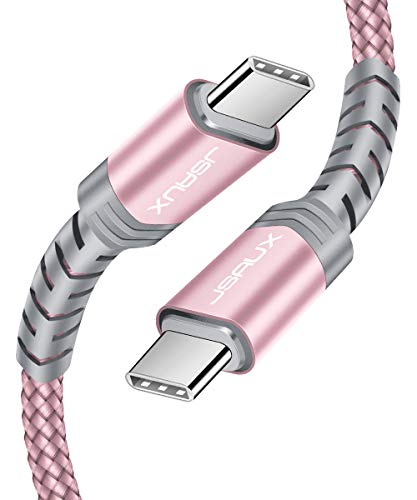 USB C auf USB C Kabel [2Pack 2M] 60W 3A USB Typ C PD Ladekabel Kompatibel für Samsung Galaxy Note20/Note20 Ultra/S20/S10, Google Pixel 2/3/4 XL,