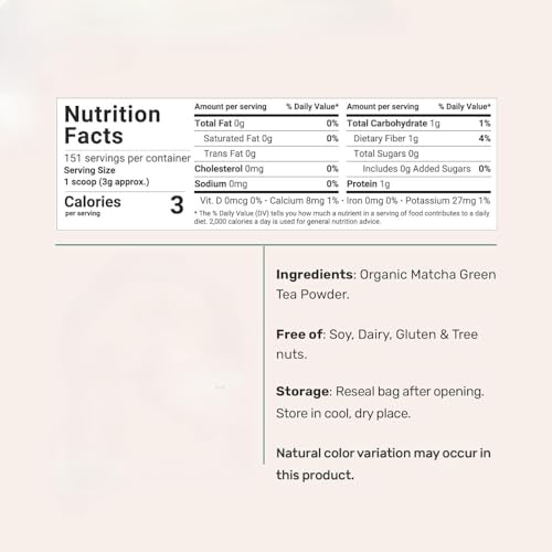 Té Matcha Orgánico Ultra Premium, 3 Pack 226g miniatura 2