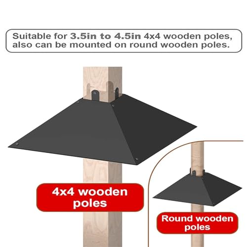 Wrap Around Squirrel Baffle Bird Feeding Station Metal Squirrel Guard Baffle Universal Squirrel Proof Baffle for Outdoor Bird Feeder - Image 3