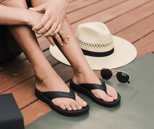 Image of AEROTHOTIC Original Orthotic Comfort Thong Style Flip Flops Sandals for Women with Arch Support for Comfortable Walk