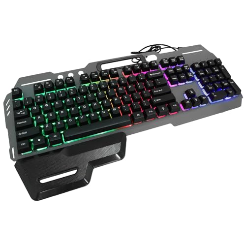Clavier USB filaire rétroéclairé noir SOIMISS 104 touches