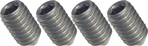 Preisvergleich Produktbild SECOTEC Madenschraube / Wurmschraube für Türdrücker M6x7 mm / 4 Stück / vernickelt
