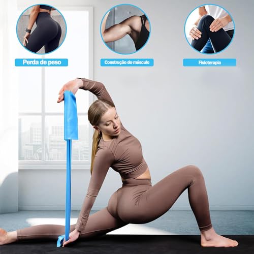 Kit 5 Faixa Elastica para Exercicio de Musculacao, Mini Therabands Elastico para Exercicio Yoga Pila