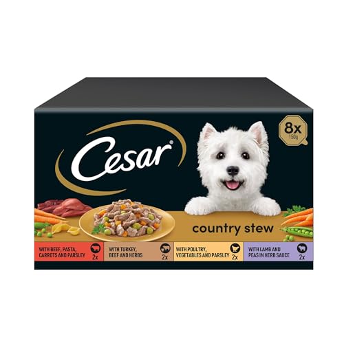 Cesar Country Stew Adult Wet Dog Food, Special Selection, Pack of 3 (3 x 8 Trays x 150 g)