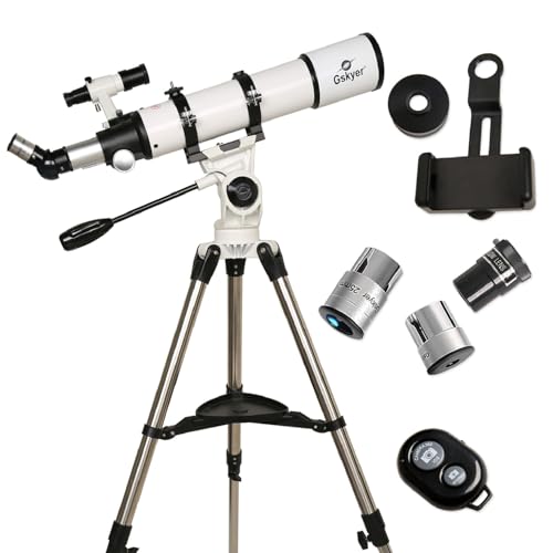 Gskyer Telescópio Refrator Astronômico AZ 600 x 90 mm para Astronomia Adultos, Telescópio de Tecnolo