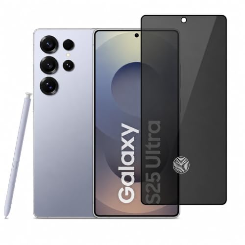Image of Privacy / Anti-Spy Military-Grade Gorilla Tempered Glass Screen Protector Compatible for Samsung Galaxy S25 Ultra 5G with Edge to Edge Coverage and Easy Self Installation kit (Samsung Galaxy S25 Ultra 5G)