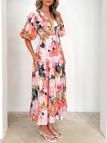 Image of Sissyaki Women's Floral Maxi Dress 2026 Summer Spring Wedding Guest Dress