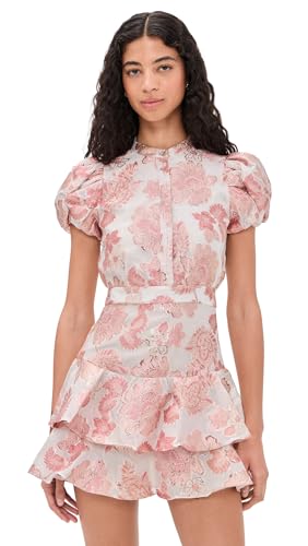 alice + olivia Womens Loryn Shirt Dress English Rose 6