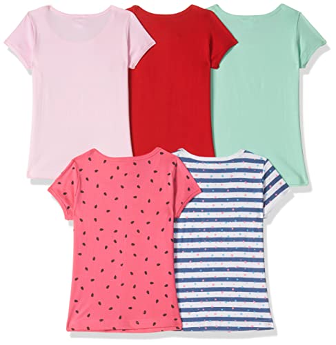 Image of MOMS LOVE Baby Girl's T-Shirt (HFC110126XXGTST Multicolor 4 06-12MNTH Multicolored 06-12 Month)