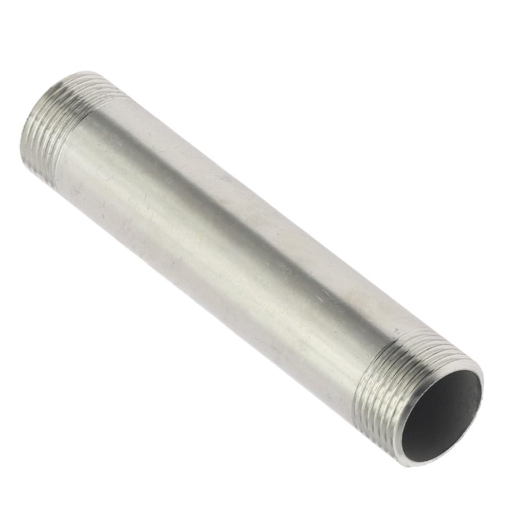 Adaptador de conexión de tubo con rosca macho, SS 304, accesorios de tubería rectos de plata, resistente a los rayos UV for muebles, 1 pieza(300MM*2INCHES)