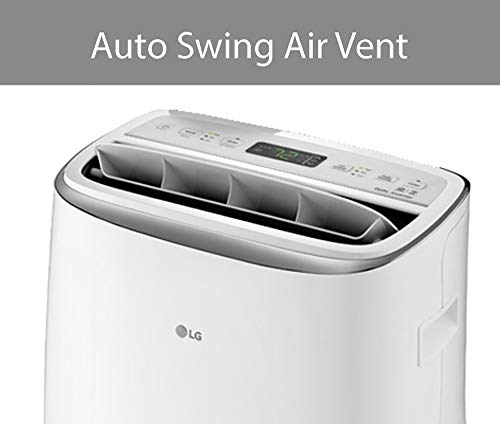 Image of LG 10,000 BTU Dual Inverter Portable Air Conditioner Unit for Medium Rooms, Bedroom, Office, Kitchen, Dining Room, 115V, Cools up to 500 Sq. Ft. with 3 Speeds, 24H Timer, Wi-Fi Control, Remote, White