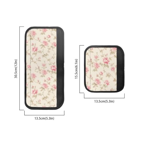 Image of Refrigerator Door Handle Covers Set of 6 Kitchen Electrical Appliances Handle Protector Anti-Slip Fridge Microwave Oven Decor Home Accessories, Rose Beige Pink