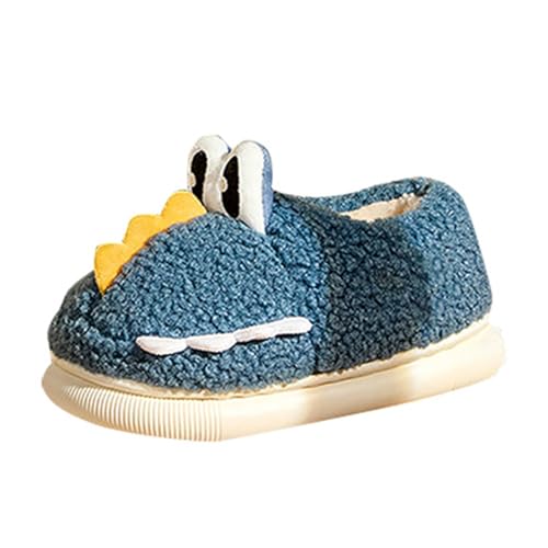 Toddler Fuzzy Animal Slippers Cute Fleece Sherpa Cartoon Non Slip Indoor House Shoes Kids Fall Winter Warm Slipper