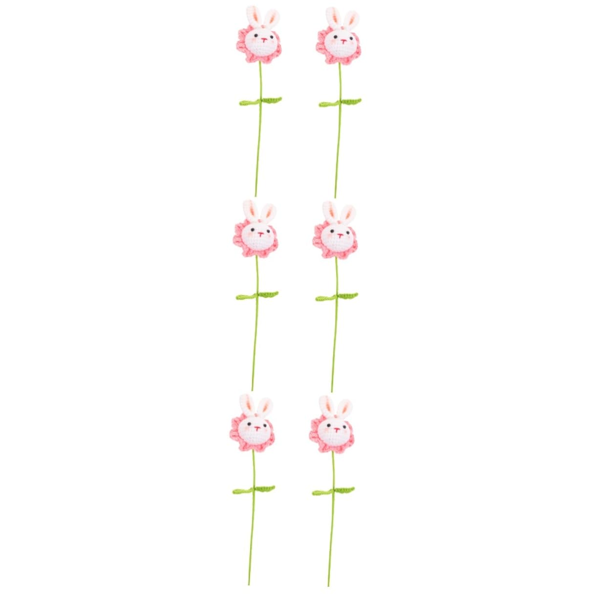 STOBAZA 6pezzi Bouquet All Uncinetto Con Decorazioni Per Compleanni Ed Festivi Mano Artificiali e