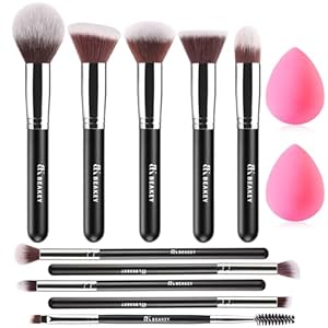 Beakey Makeup Brush Set A-silver