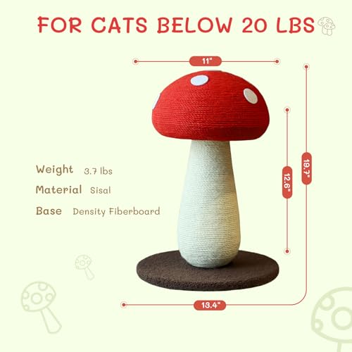 Poste rascador setal para gatos tipo seta 19.7 pulgadas miniatura 4