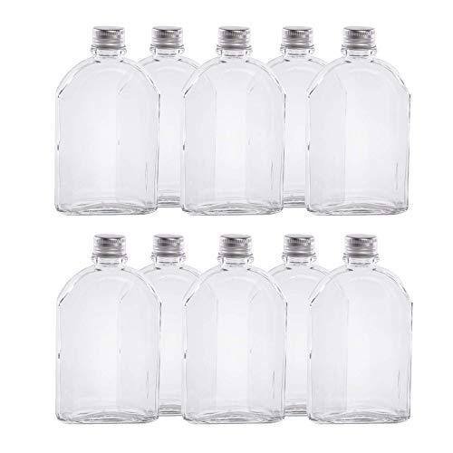 Pukkr Mini Glass Flask Bottles 200â€¯ml â€“ Pack of