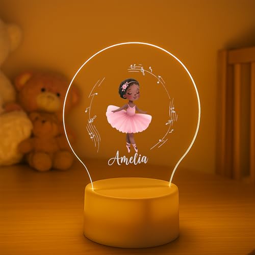 Image of PRINT BHARAT Acrylic Customized Name LED Lamp Personalized Night Light with Name Custom Gift for Birthday Anniversary Home Decor for Men Birthday Gift Kids Friend Return Gift Kids Birthday (Design 4)