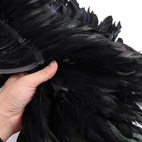 Shoulder Wrap Feather Shrug Shawl Cape Gothic Style Artificial Feather Shawl Feather Cape Shawl for Roles Play2