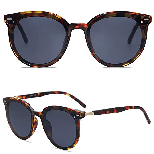 Image of SOJOS Sunglasses Womens Trendy 2025 Classic Round Retro Vintage Shades Large Frame Sunnies SJ2067