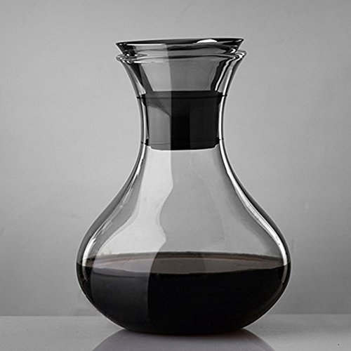 XHHOME Wine Glass Decanter 34oz Capacity Red Wine Crystal Glass Bottle Liquor Decanters Home Assistant