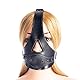 MFMYEE BDSM Bondage leather mask penis plug detachable mask,Schwarz Fetisch Bondage Penis Knebel bdsm maske
