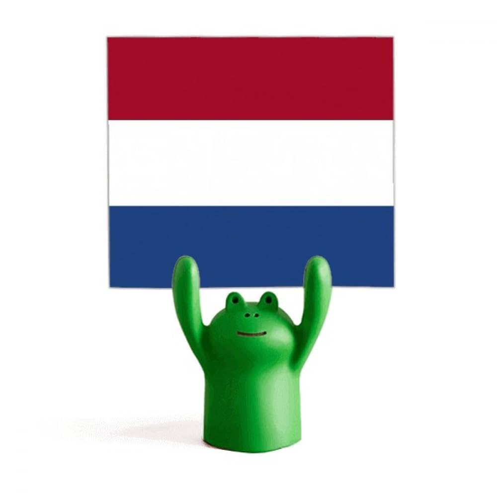 Memo holder Pays-Bas drapeau UE pince note grenouille cartoon