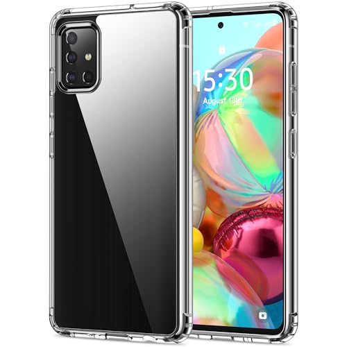 HOOMIL Funda para Samsung Galaxy A51 4G, Anti-Amarillo Transparente, Carcasa Antigolpes - Crystal Clear