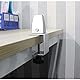 Jhanw Bürotrennwandklemmen für 1/8 bis 1 Paneel, verstellbare Aluminium-Tischteilerklemmen, weiße Klemmen für Acryl-Plexiglasplatten, Klemmen für Schreibtisch-Privatsphäre-Panel 2 Stück.