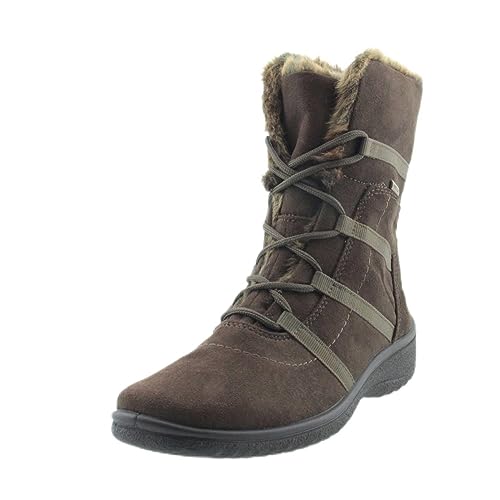 ara Múnich Gore Tex - Botas de nieve para mujer con forro cálido, color Marrón, talla 37 EU X-Weit