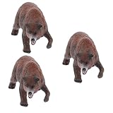 Figurines d'ours - adaptées à divers environnements extérieurs, ce décor d'ours réaliste et réaliste est un ajout aux jardins et aux cours, ours en plastique