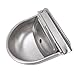 Ymiko Automatic Dog Water Dispenser, Pig Waterer Livestock Water Bowl 304 Stainless Steel Livestock Dispenser Water Troughs for Livestock Outdoor Water Bowl for Dog Horse Cow