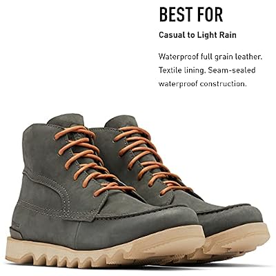 Mens Sorel Kezar Moc Waterproof Nature Bear Winter Walking Ankle Boots