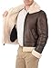 ZA Fashion Cloud Men RAF B3 Bomber Shearling Sheepskin Brown Leather Aviator Jacket